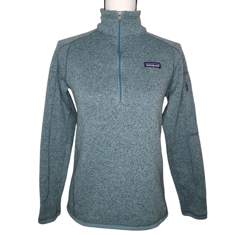 Patagonia Better Sweater 1/4 Zip Pullover Shadow Blue SDAB 25617 Small